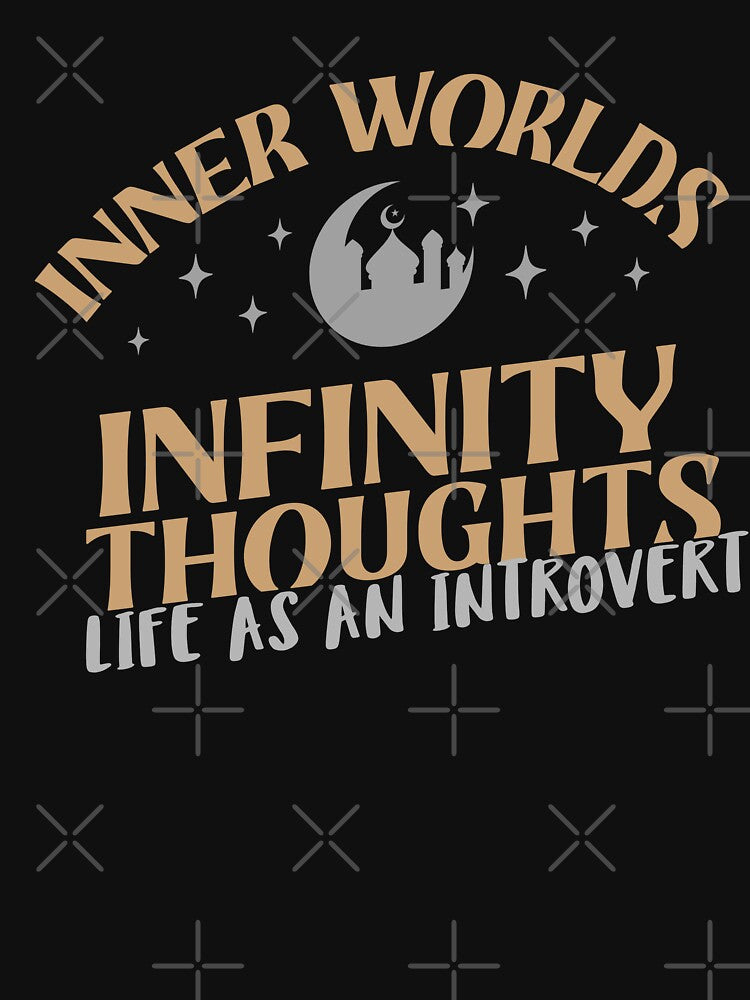 Inner worlds infinity thoughts, life as an introvert. gift for introverts by HosvPrint .s T-Shirts, Hoodie,... (Image 3)