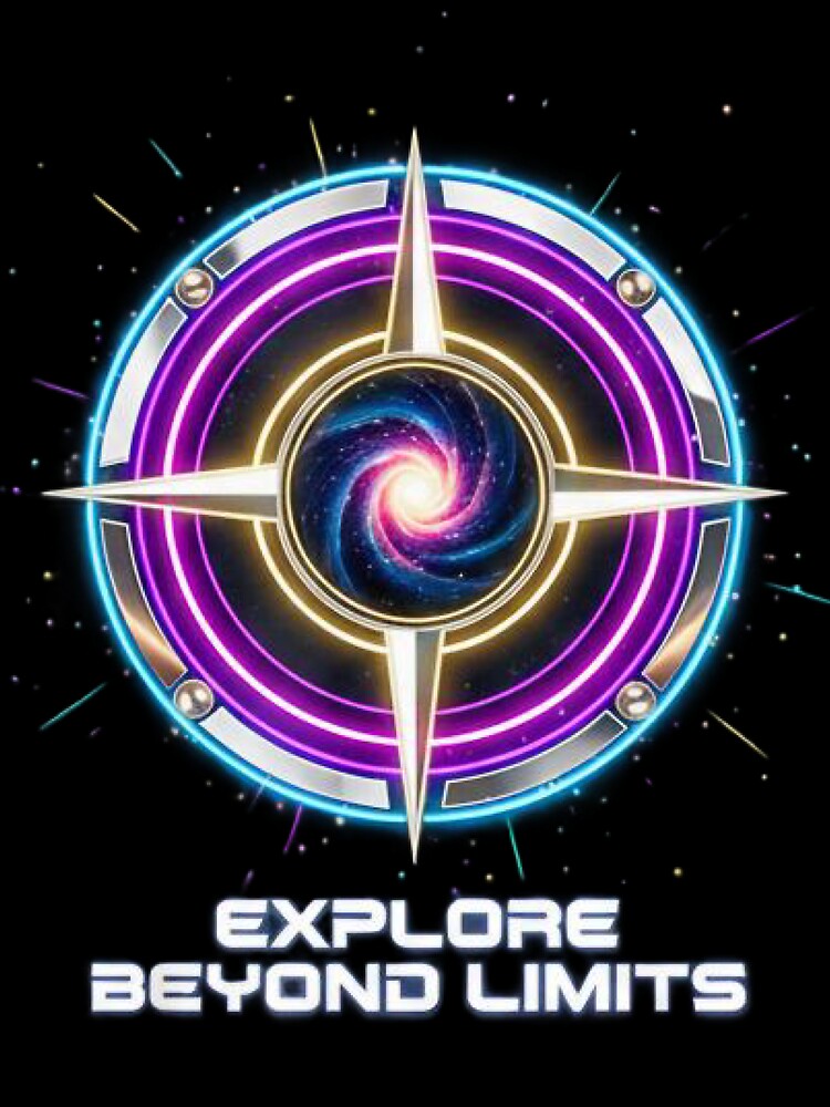 Cosmic Explorer Emblem – Vibrant Sci-Fi Navigation Design by Nuve-ra T-Shirts, Hoodie, Sweatshirt | BlankRebels.com (Image 3)