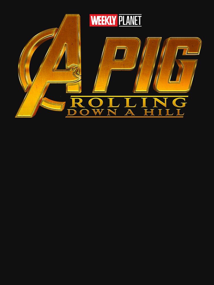 A Pig Rolling Down a Hill by WPPosters T-Shirts, Hoodie, Sweatshirt | BlankRebels.com (Image 3)
