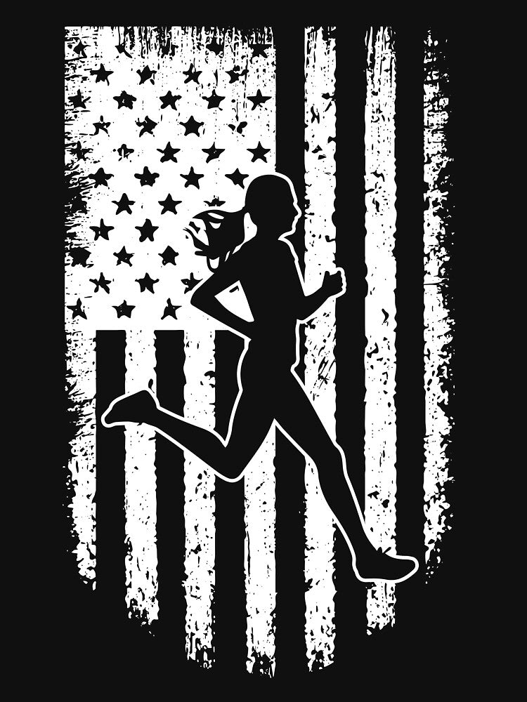 Running USA Flag Black White by LucianaShop T-Shirts, Hoodie, Sweatshirt | BlankRebels.com (Image 3)