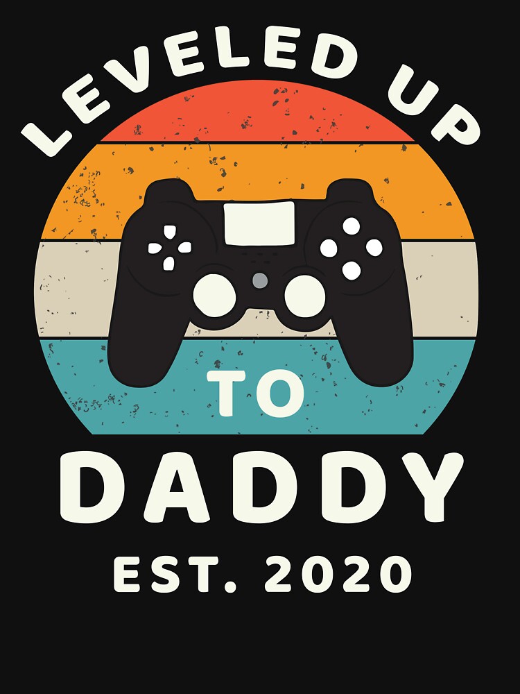 Leveled Up to Daddy, New Dad, Pregnancy Announcement by Medotees T-Shirts, Hoodie, Sweatshirt | BlankRebels.com (Image 3)