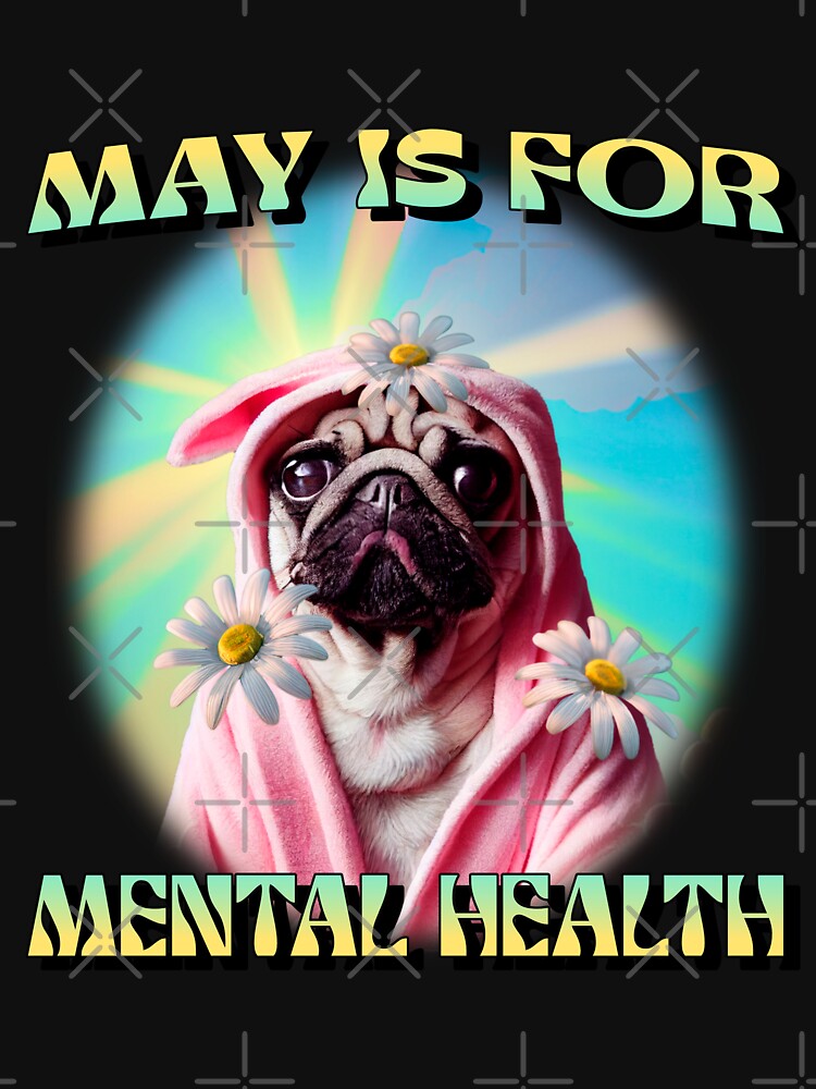 May Is for Mental Health Cute Puppy by Winter--Flowers T-Shirts, Hoodie, Sweatshirt | BlankRebels.com (Image 3)