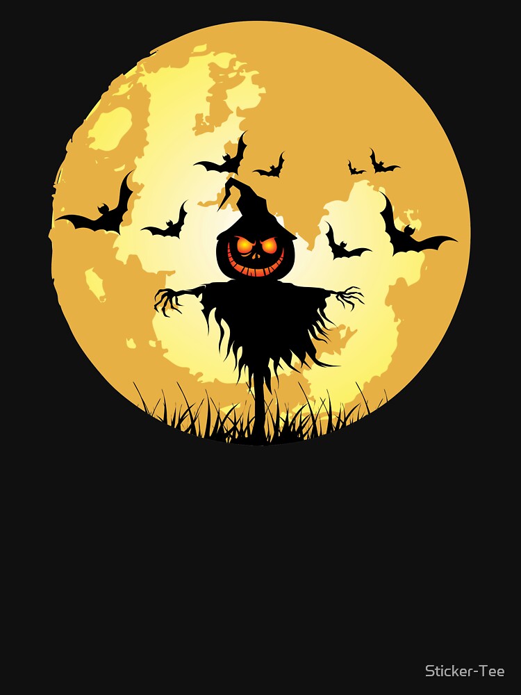 Halloween Full Moon by Sticker-Tee