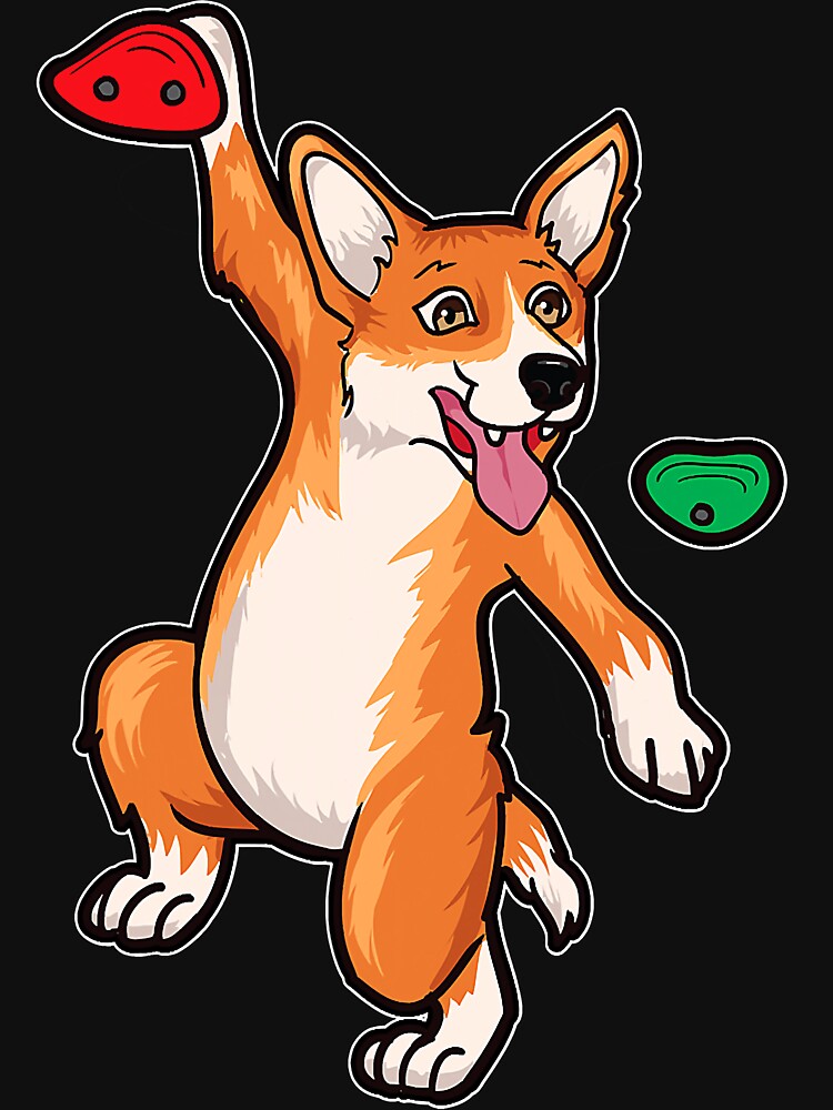 Funny Rock Climbing Corgi Dog Climber Bouldering Cute by HenningMadsen T-Shirts, Hoodie, Sweatshirt (Image 3)