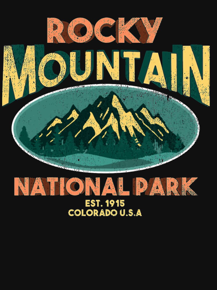 Rocky Mountain National Park Colorado 1915 Hiking Shirt by Clavitaps Hoodie, Sweatshirt | BlankRebels.com (Image 3)