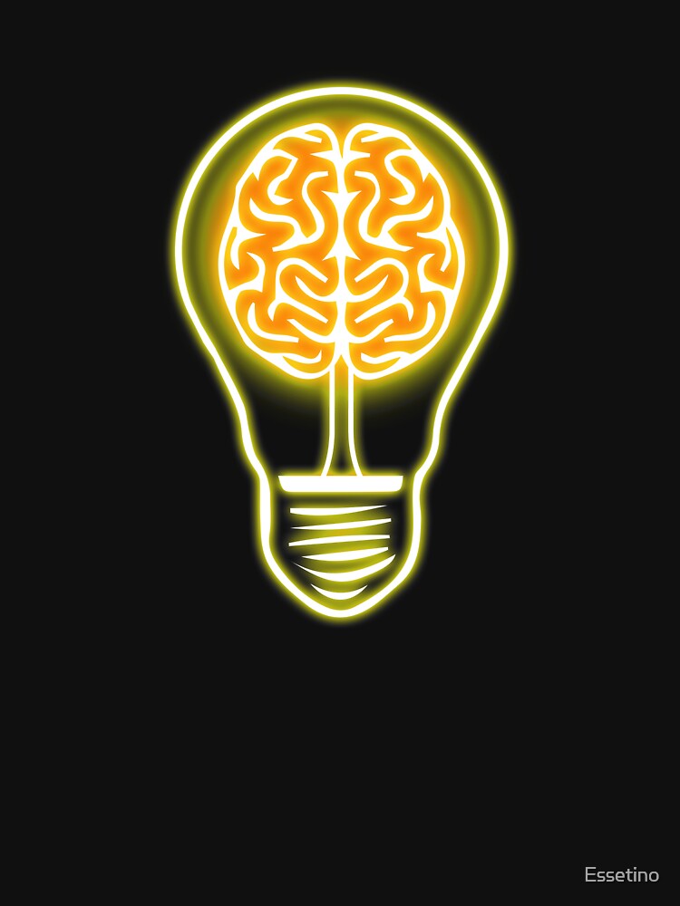 Light Bulb Idea Abstract Brain Mindfulness Cool Graphic by Essetino