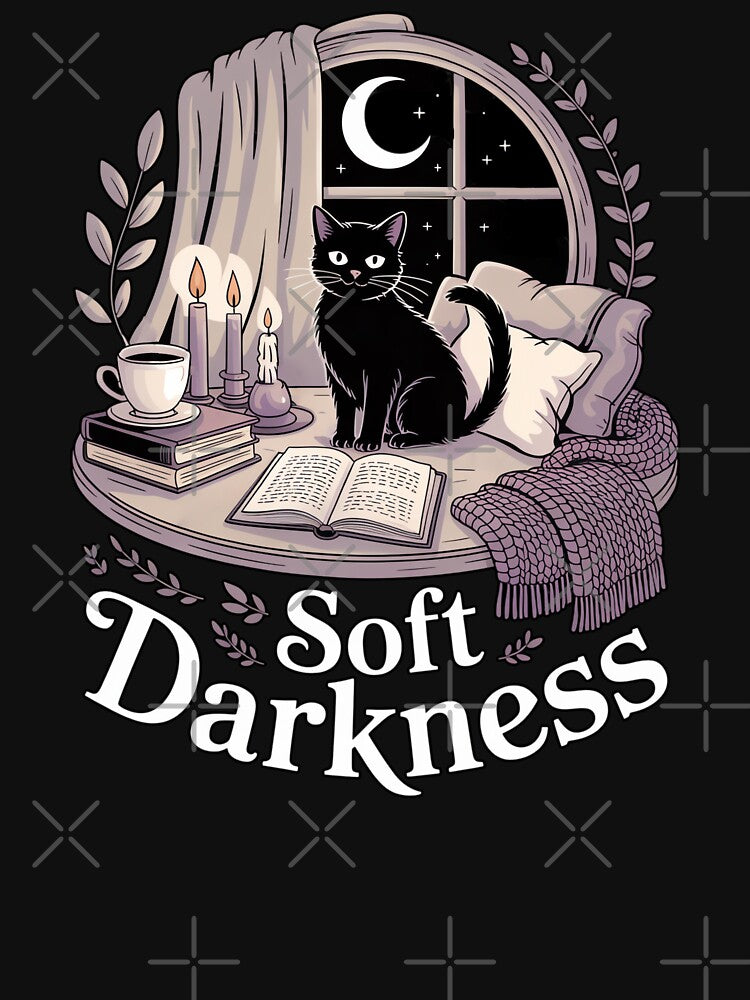 Soft Darkness Cozy Cat Moonlit Sanctuary by MooonTees T-Shirts, Hoodie, Sweatshirt | BlankRebels.com (Image 3)