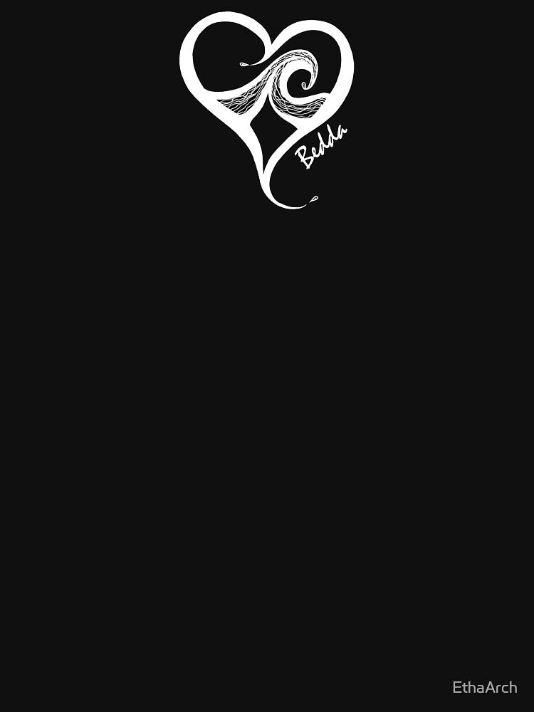 Love Heart Collection 14 - White on Black by EthaArch T-Shirts, Hoodie, Sweatshirt | BlankRebels.com (Image 3)