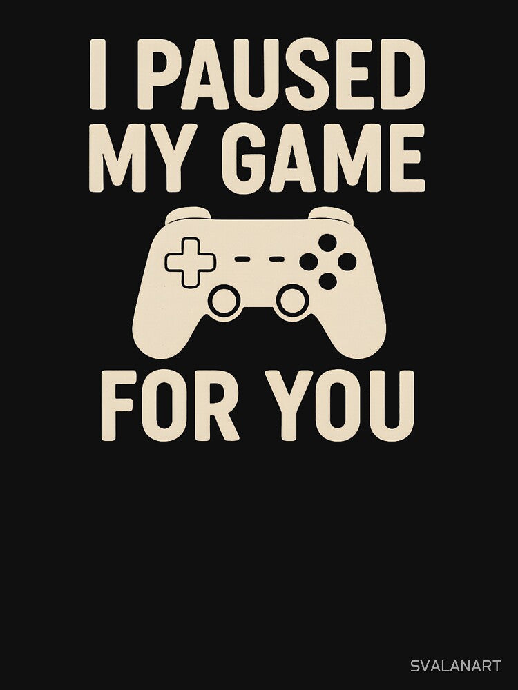 I Paused My Game For You – Gamer Valentine Love Shirt by SVALANART Hoodie, Sweatshirt | BlankRebels.com (Image 3)