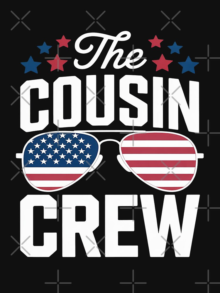 Cousin Crew 4th of July Patriotic American Family Matching by LegendsArt75 T-Shirts, Hoodie, Sweatshirt (Image 3)