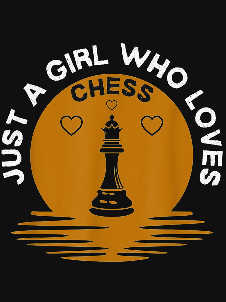 Just A Girl Who Loves Chess Vintage Sunset by SnowStore98 T-Shirts, Hoodie, Sweatshirt | BlankRebels.com (Image 3)