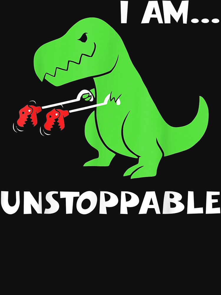 T-Rex Dinosaur I Am Unstoppable Xmas by SharonArtStudio T-Shirts, Hoodie, Sweatshirt | BlankRebels.com (Image 3)