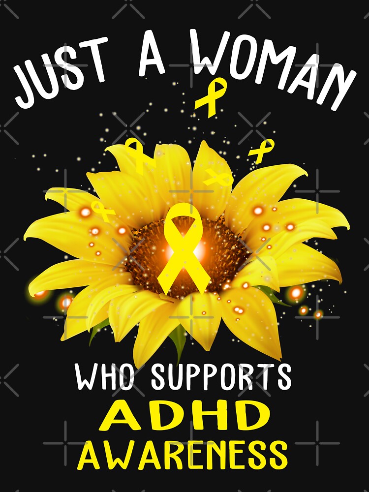 Just A Woman Who Supports ADHD Awareness by KirstybShop T-Shirts, Hoodie, Sweatshirt | BlankRebels.com (Image 2)