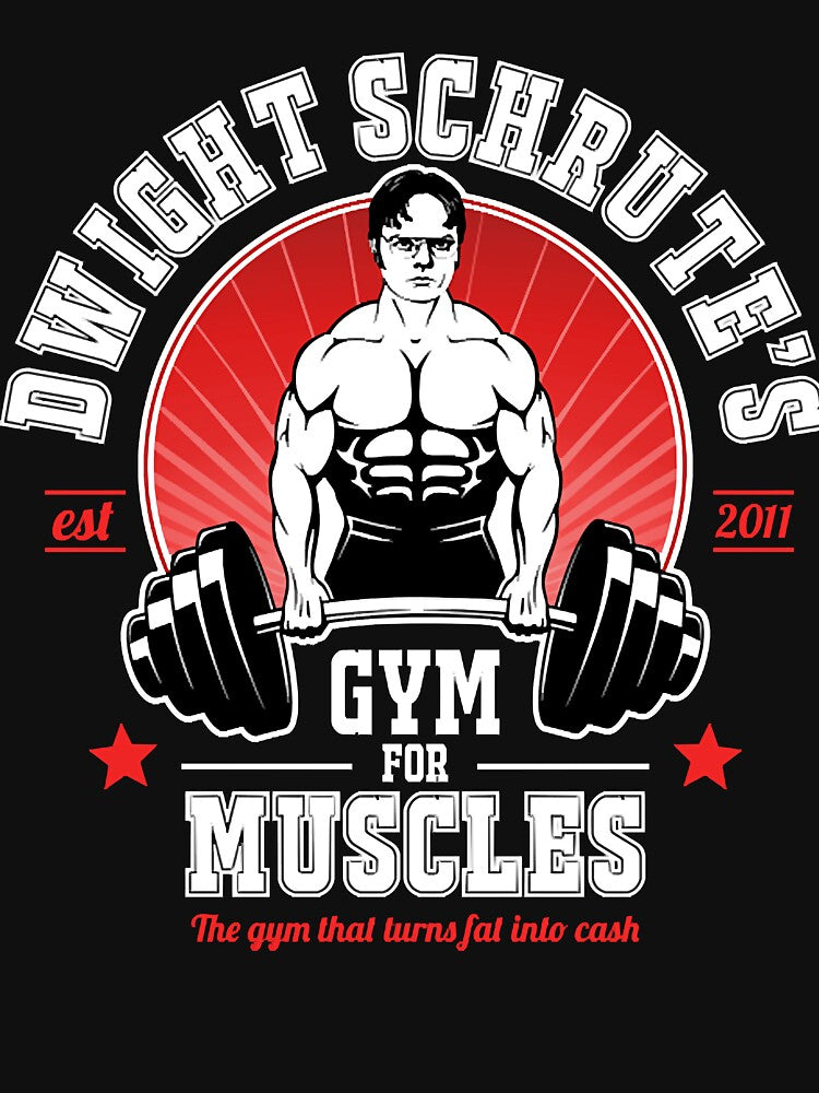 Dwight Schrute's Gym For Muscles by jimelzxsnavely T-Shirts, Hoodie, Sweatshirt | BlankRebels.com (Image 3)