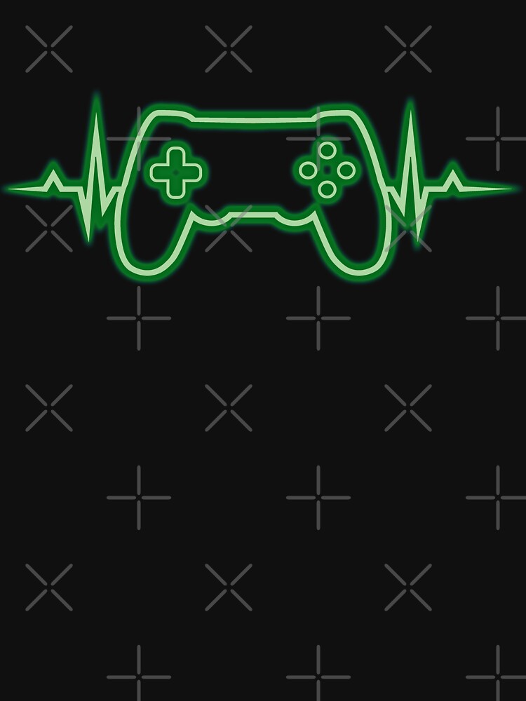 Gamer Heartbeat Video Games Graphic For Video Game Lover by ACHRAF877