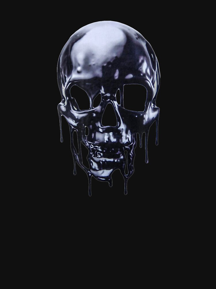 Skull Art Chrome Skull Airbrush Skull Skull Tattoo Metal by shirleyfinley T-Shirts, Hoodie, Sweatshirt (Image 3)