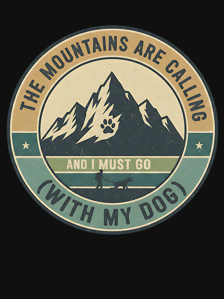 Vintage Adventure Buddy Mountain Dog Badge by Silent Watch Threads. T-Shirts, Hoodie, Sweatshirt | BlankRebels.com (Image 3)