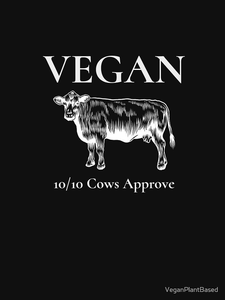 VEGAN - 10/10 Cows Approve by VeganPlantBased T-Shirts, Hoodie, Sweatshirt | BlankRebels.com (Image 3)