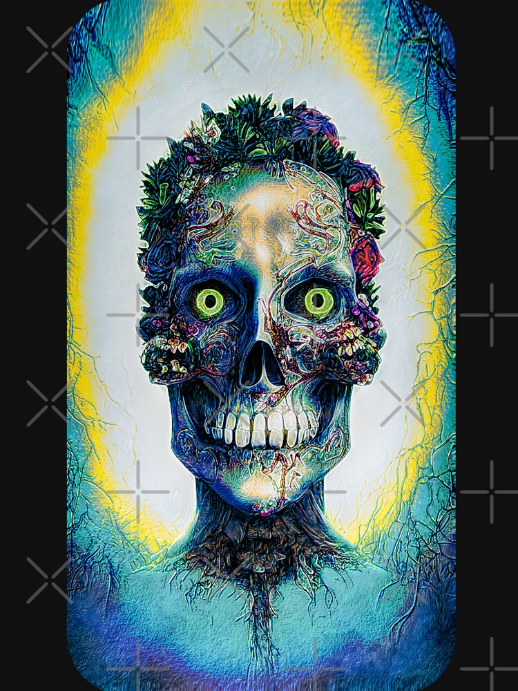 The skull flower by umfhn T-Shirts, Hoodie, Sweatshirt | BlankRebels.com (Image 3)