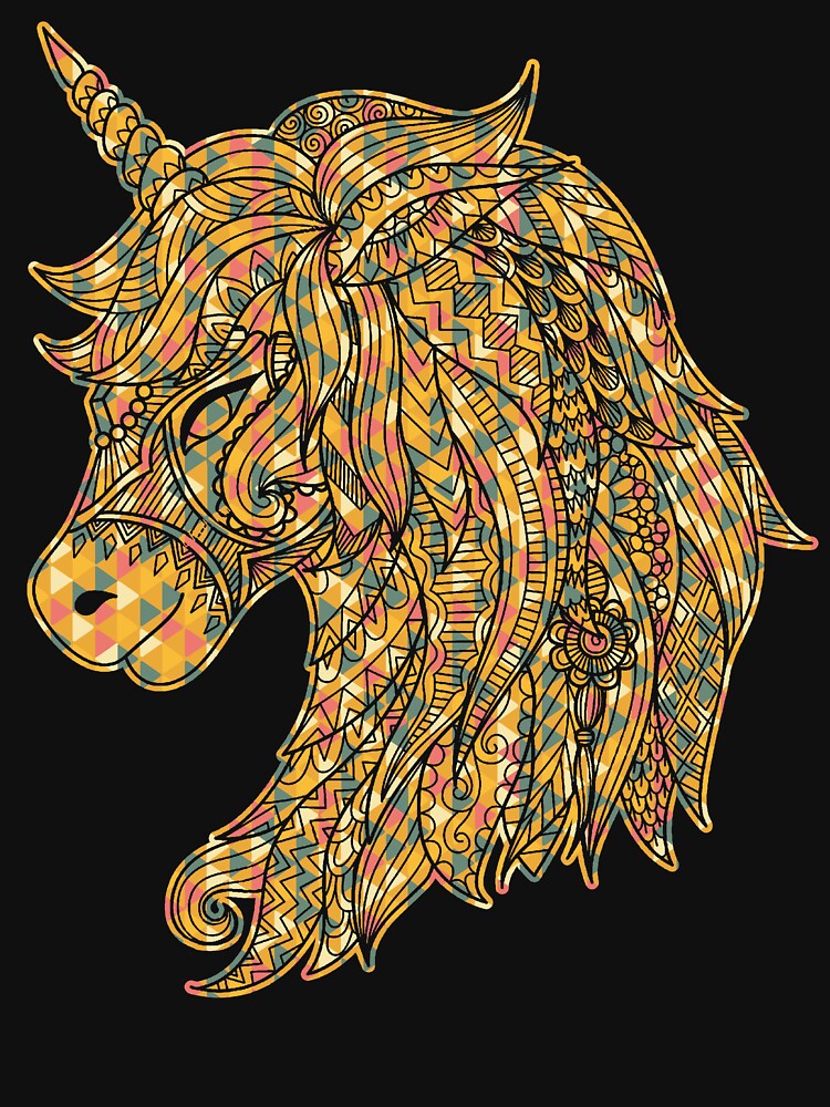Unicorn - Unicorn Geometric by UnknownArtistt T-Shirts, Hoodie, Sweatshirt | BlankRebels.com (Image 3)