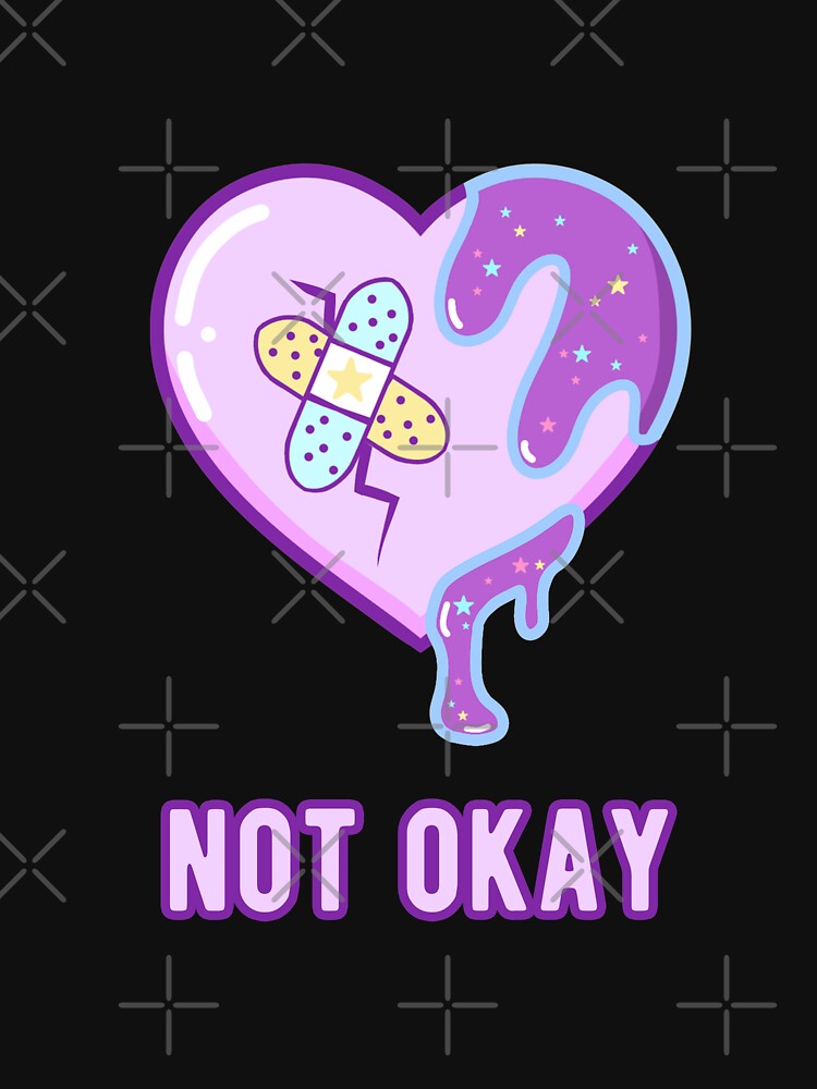 Not Okay Yami Kawaii Heart T-Shirts, Hoodie, Sweatshirt