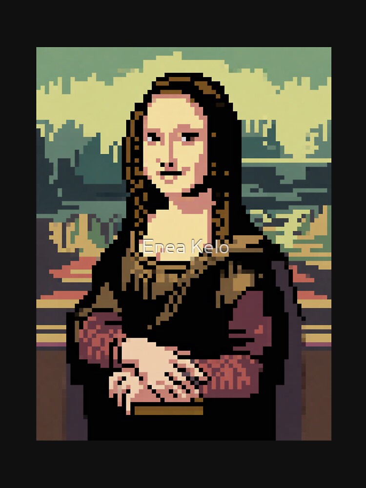 Pixel Art Mona Lisa by Enea Kelo