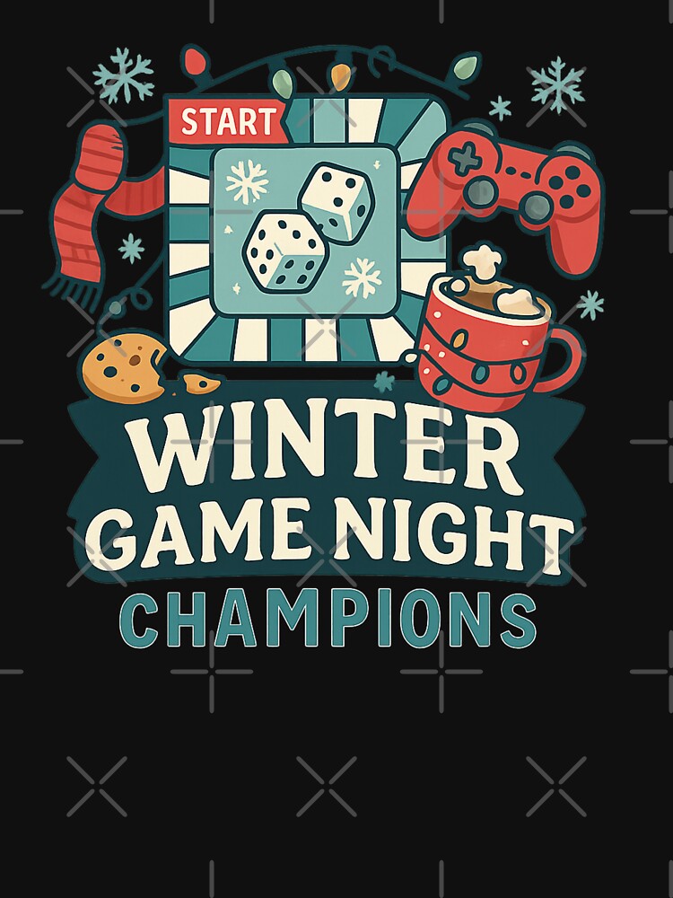 Winter Game Night Champions – Funny Holiday Board Game by BiomortoArts T-Shirts, Hoodie, Sweatshirt (Image 3)