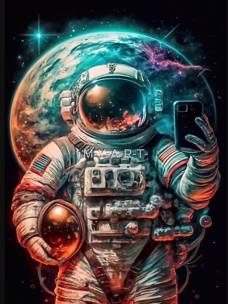 Astronaut takes a selfie by M-Y-A-R-T- T-Shirts, Hoodie, Sweatshirt | BlankRebels.com (Image 3)