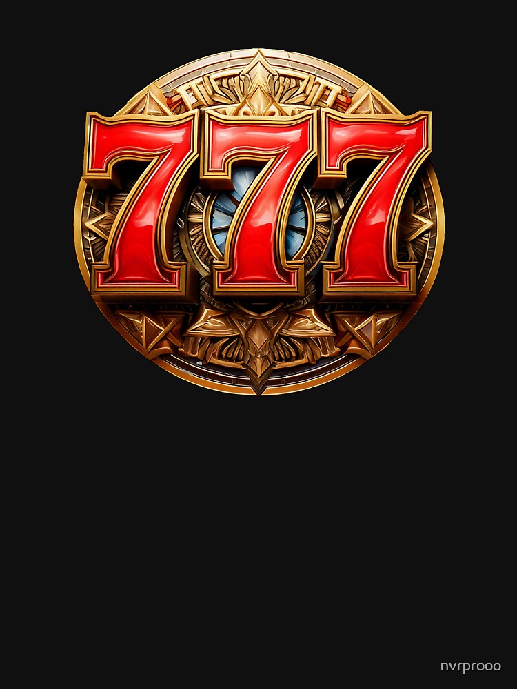 Golden Ornate Slot Machine 777 Symbol by nvrprooo T-Shirts, Hoodie, Sweatshirt | BlankRebels.com (Image 3)