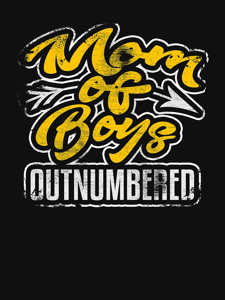 Mom of Boys Outnumbered by Kieran Abbott T-Shirts, Hoodie, Sweatshirt | BlankRebels.com (Image 3)