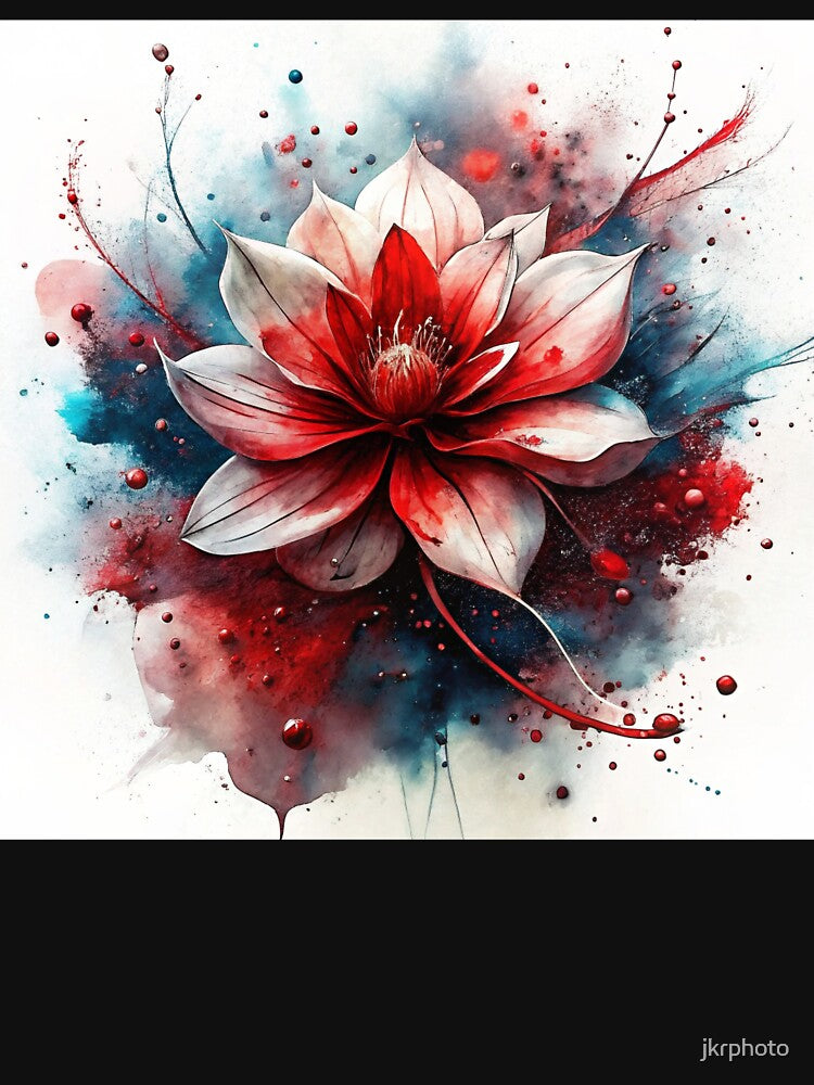 red and white lotus flower by jkrphoto T-Shirts, Hoodie, Sweatshirt | BlankRebels.com (Image 3)