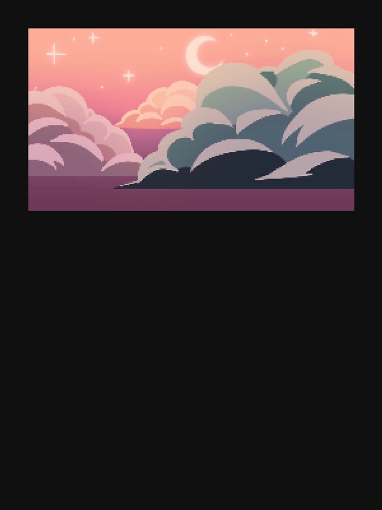 Night Sky Pixel Art by CastielsWalmart T-Shirts, Hoodie, Sweatshirt | BlankRebels.com (Image 3)
