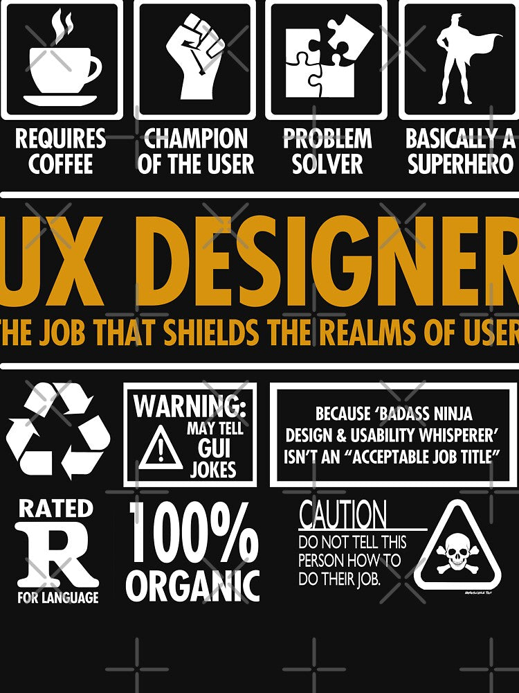 UX Designer Funny Job by Nerd Shizzle