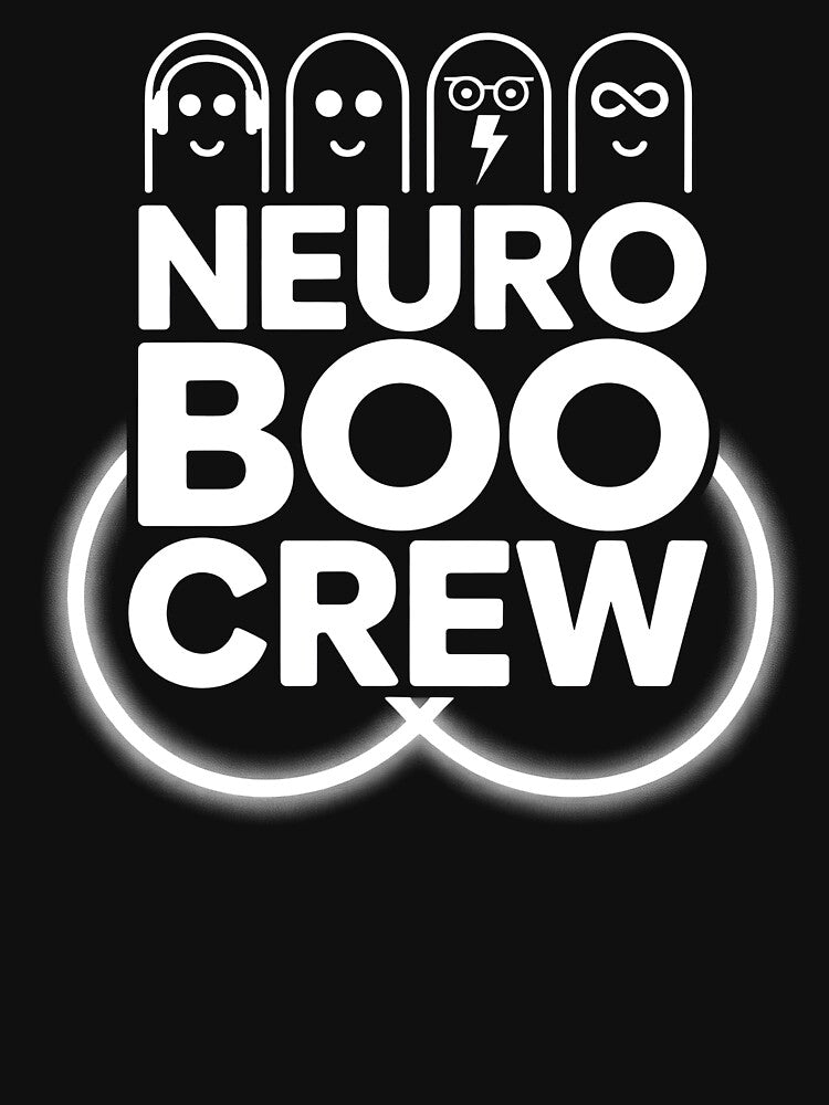 Neuro Boo Crew Funny Neurodivergent Halloween Ghost Shirt by PosiMCreations Hoodie, Sweatshirt | BlankRebels.com (Image 3)