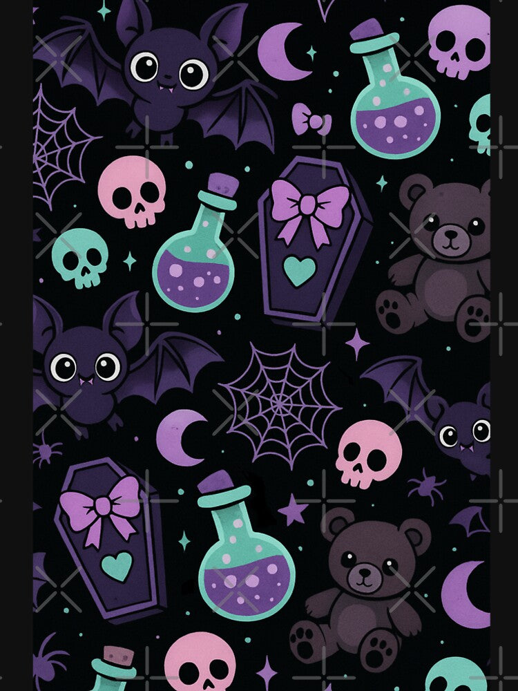 Kawaii Pastel Goth Bears and Bats by DarkDesiresAU T-Shirts, Hoodie, Sweatshirt | BlankRebels.com (Image 2)