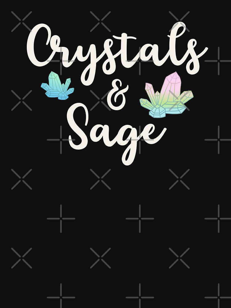 Crystals & Sage - Spiritual Healing by GrimButterfly T-Shirts, Hoodie, Sweatshirt | BlankRebels.com (Image 3)