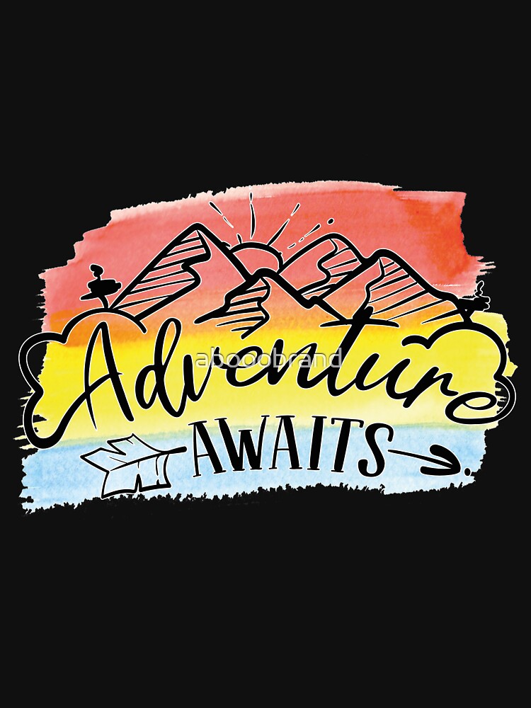 adventure await mountain color by abooobrand T-Shirts, Hoodie, Sweatshirt | BlankRebels.com (Image 3)