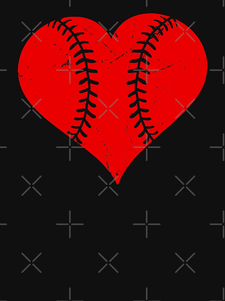 Vintage Baseball Heart Valentine's Day by MichelSorour T-Shirts, Hoodie, Sweatshirt | BlankRebels.com (Image 3)