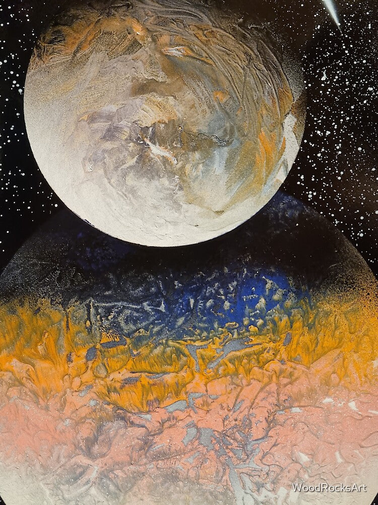 Spray paint art overlapping planets by WoodRocksArt T-Shirts, Hoodie, Sweatshirt | BlankRebels.com (Image 3)