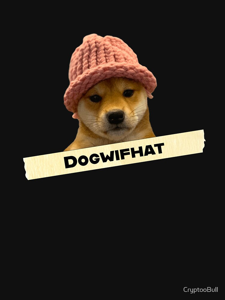 Dogwifhat WIF Logo - Crypto Coin by CryptooBull T-Shirts, Hoodie, Sweatshirt | BlankRebels.com (Image 3)