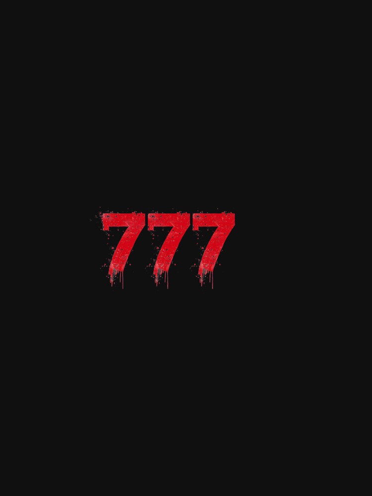 777 Angel Number - Red Dripping Graffiti Aesthetic by birleşik zevkler T-Shirts, Hoodie, Sweatshirt (Image 3)