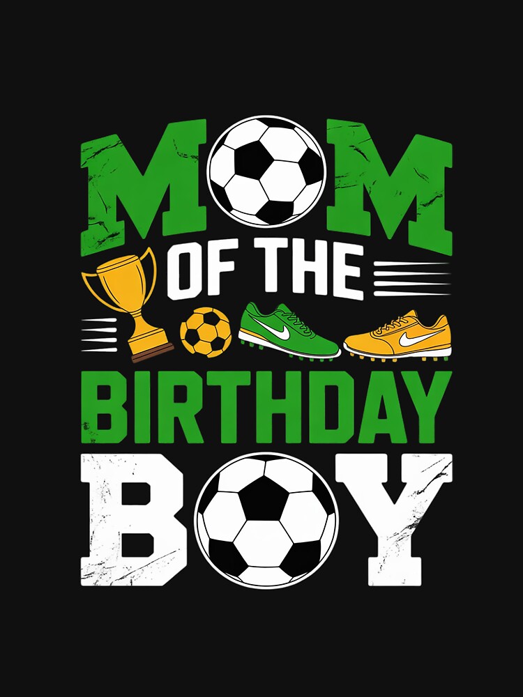 Dad And Mom Of The Birthday Boy Soccer Birthday Family by dainegilbert