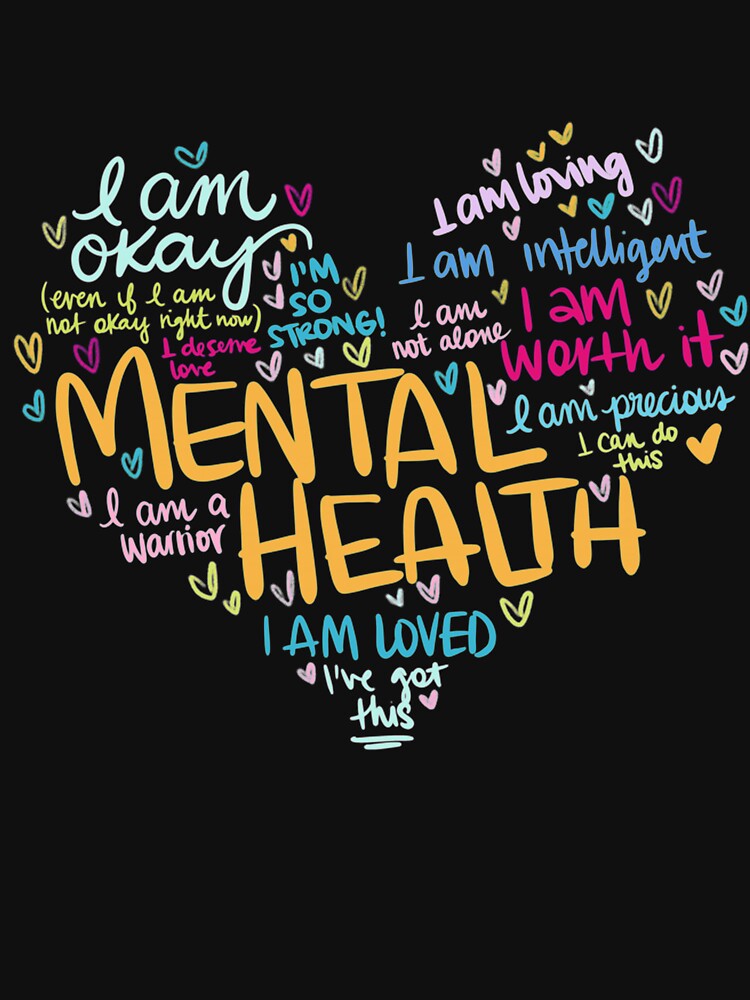 Mental Health Awareness Gifts Depression by Sashakis T-Shirts, Hoodie, Sweatshirt | BlankRebels.com (Image 3)