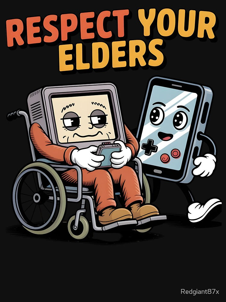 Respect Your Elders Gaming Control Retro – Funny Retro Gaming Quote by Redgiant87x T-Shirts, Hoodie, Sweatshirt (Image 3)