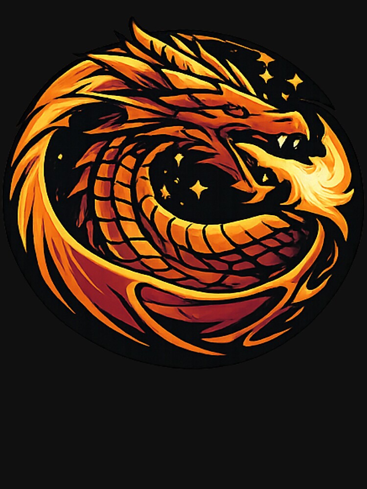 Fire Dragon Emblem – Mystic Fantasy Art by myforestfog T-Shirts, Hoodie, Sweatshirt | BlankRebels.com (Image 3)