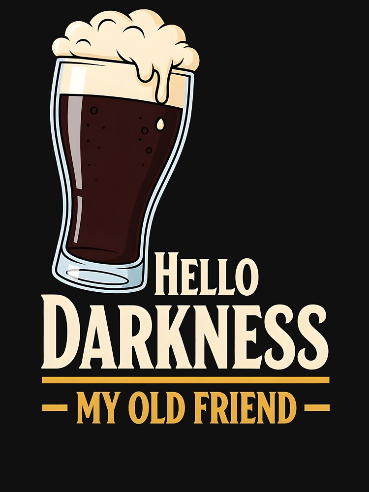 Hello Darkness My Old Friend Irish Stout | Funny St Patrick's Day by motivato T-Shirts, Hoodie, Sweatshirt (Image 3)