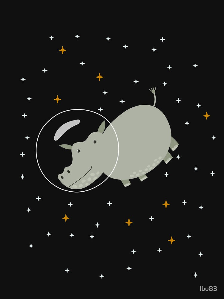 Hippo Astronaut Space by Ibu83 T-Shirts, Hoodie, Sweatshirt | BlankRebels.com (Image 3)