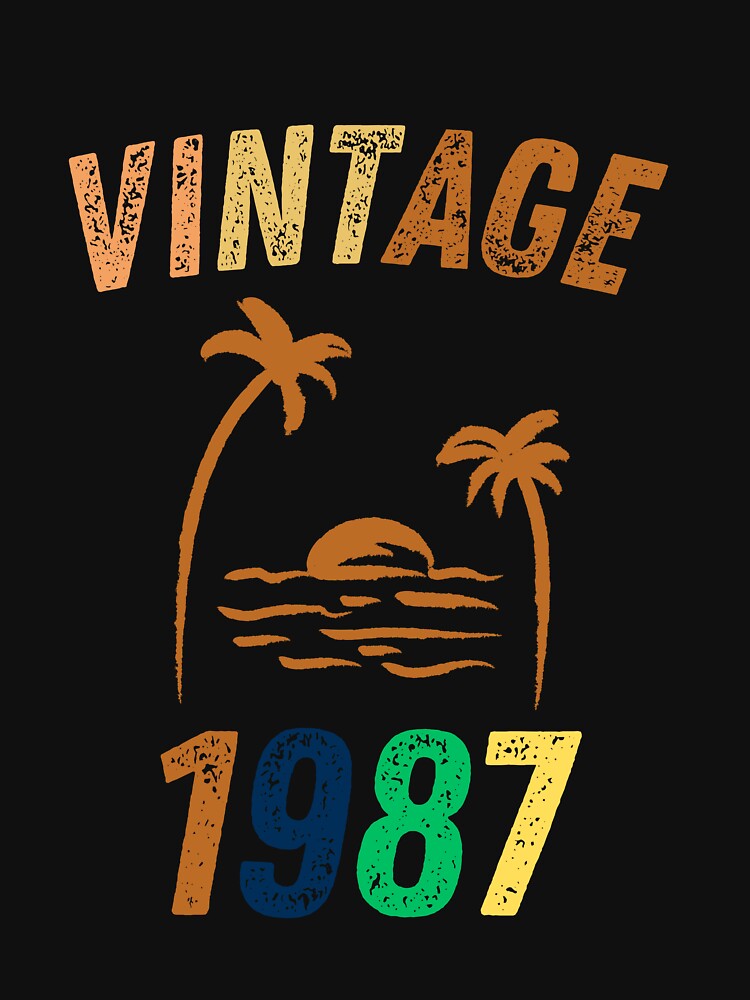 Vintage 1987 Cool Birthday Gift Idea by LeGasol T-Shirts, Hoodie, Sweatshirt | BlankRebels.com (Image 3)