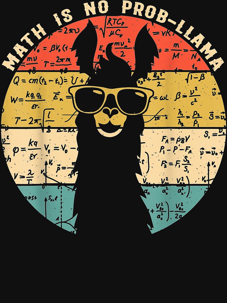 Math Is No Prob-Llama S Math Llama Teacher by LcRushop T-Shirts, Hoodie, Sweatshirt | BlankRebels.com (Image 3)