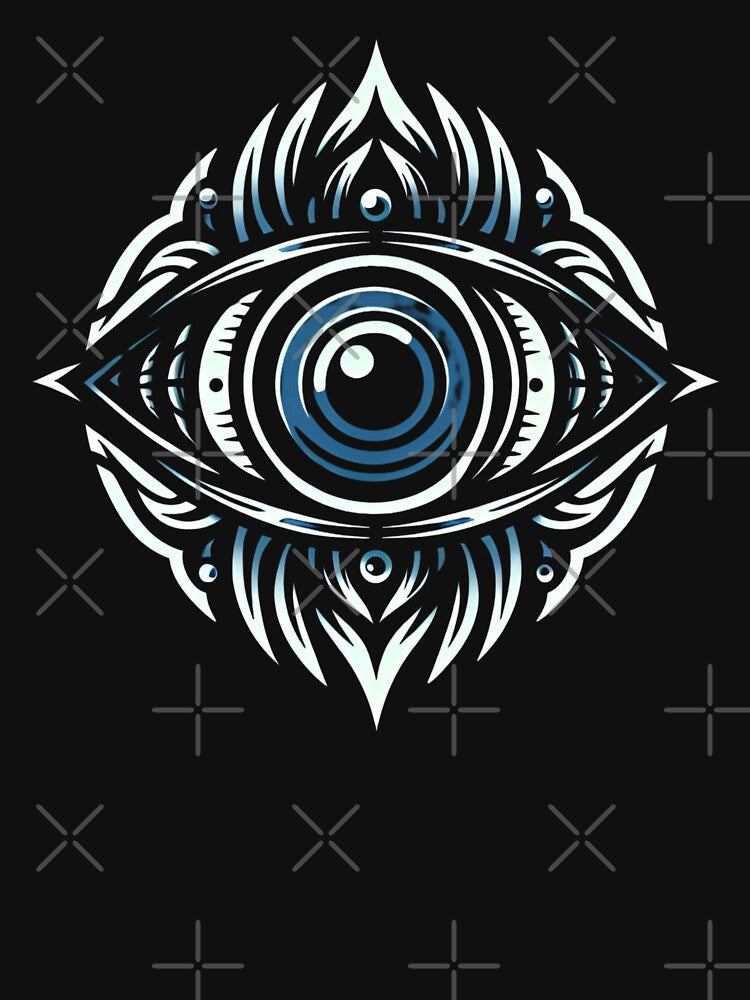 Evil Eye Protection Symbol (Black Background) by MusesWhispers T-Shirts, Hoodie, Sweatshirt | BlankRebels.com (Image 3)